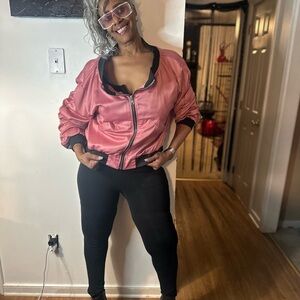 Women's Pink Bomber Jacket